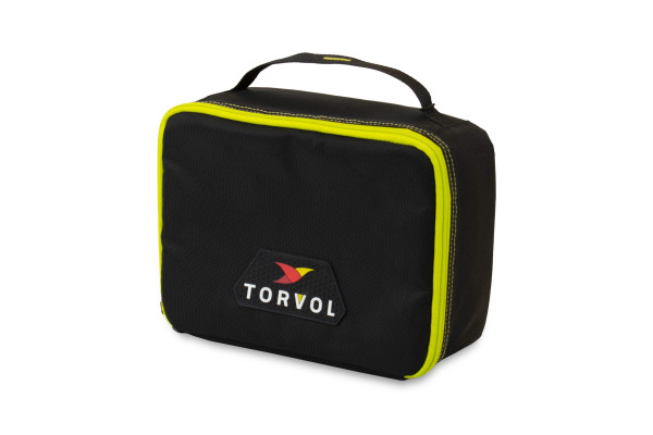 Torvol – LIPO Safe Bag, Bolsa ignífuga e Impermeable para baterías LiPo, hasta 15 Unidades, Compatible con Mochilas Quad Pitstop, 26×20×11 cm, Negro y Verde