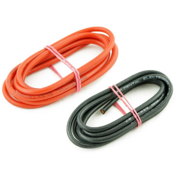 Silikonový kabel - 2,5mm² (1+1m)